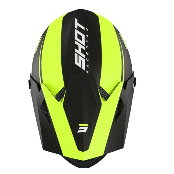 Casque Shot Rogue Kid - United Matt Black/Neon Yellow – Image 3