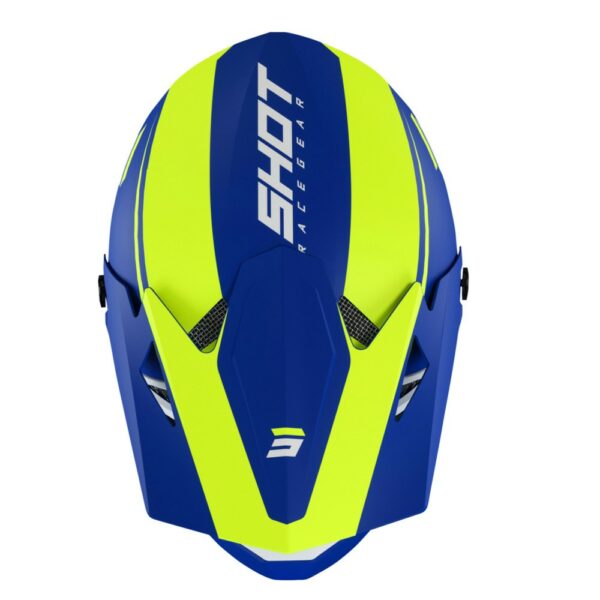 Casque Shot Rogue Kid - United Matt Blue/Neon Yellow – Image 3