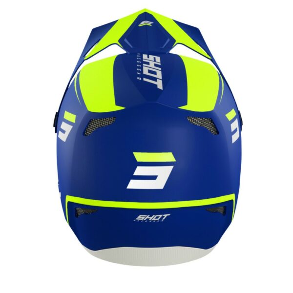 Casque Shot Rogue Kid - United Matt Blue/Neon Yellow – Image 2