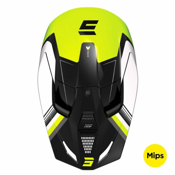 CASQUE SHOT FURIOUS KID - TRACER - NEON YELLOW GLOSSY – Image 2