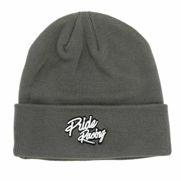 Bonnet Pride Script Logo Gris