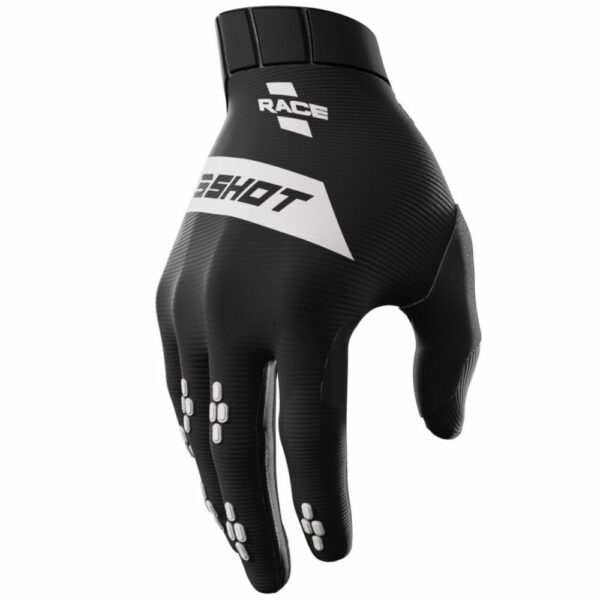 gants shot race black adulte